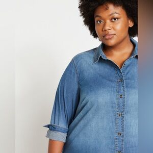 Universal Standard Chambray Button Down Shirt 18/20